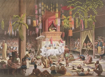 Fest in einer Pagode in Ngong Kair, Laos, aus 